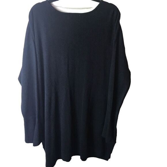 NWT Hampshire Studio Women's Black Sweater Flare Bell Sleeves Size‎ 3X - Picture 2 of 9